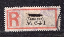 Kamerun Reko-Zettel Buea Nr 641 links Einfeldt 150 Punkte
