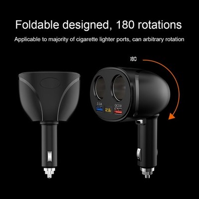 QC3.0 Double USB Cigarette Lighter Constant Temperature Steady Current Charg HOT