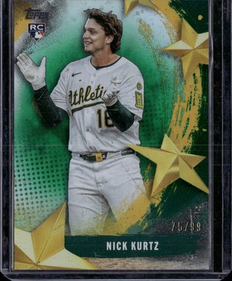 2025 Topps Stars of MLB Nick Kurtz #SMLB-61 Green 75/99 RC