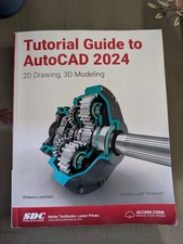 Tutorial Guide To AutoCAD 2024 - By Shawna Lockhart Excellent Used Condition