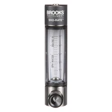 BROOKS 1250AD6073WGSVV Flowmeter,Water,.2 to 5 GPH,Glass 18C720