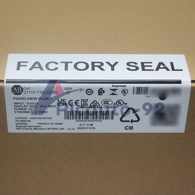New Allen-Bradley 2711P-T10C22D8S PanelView Plus 7 Standard 10 Terminal 24V DC