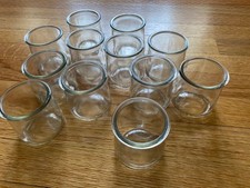 12 Oui Yogurt Jars 5oz. Glass DIY Crafts Candles Organization Storage