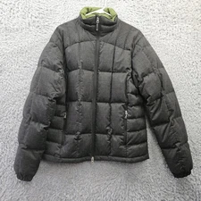 IBEX Puffer Coat Wool Blend Shell / Goose Down Fill Men Medium