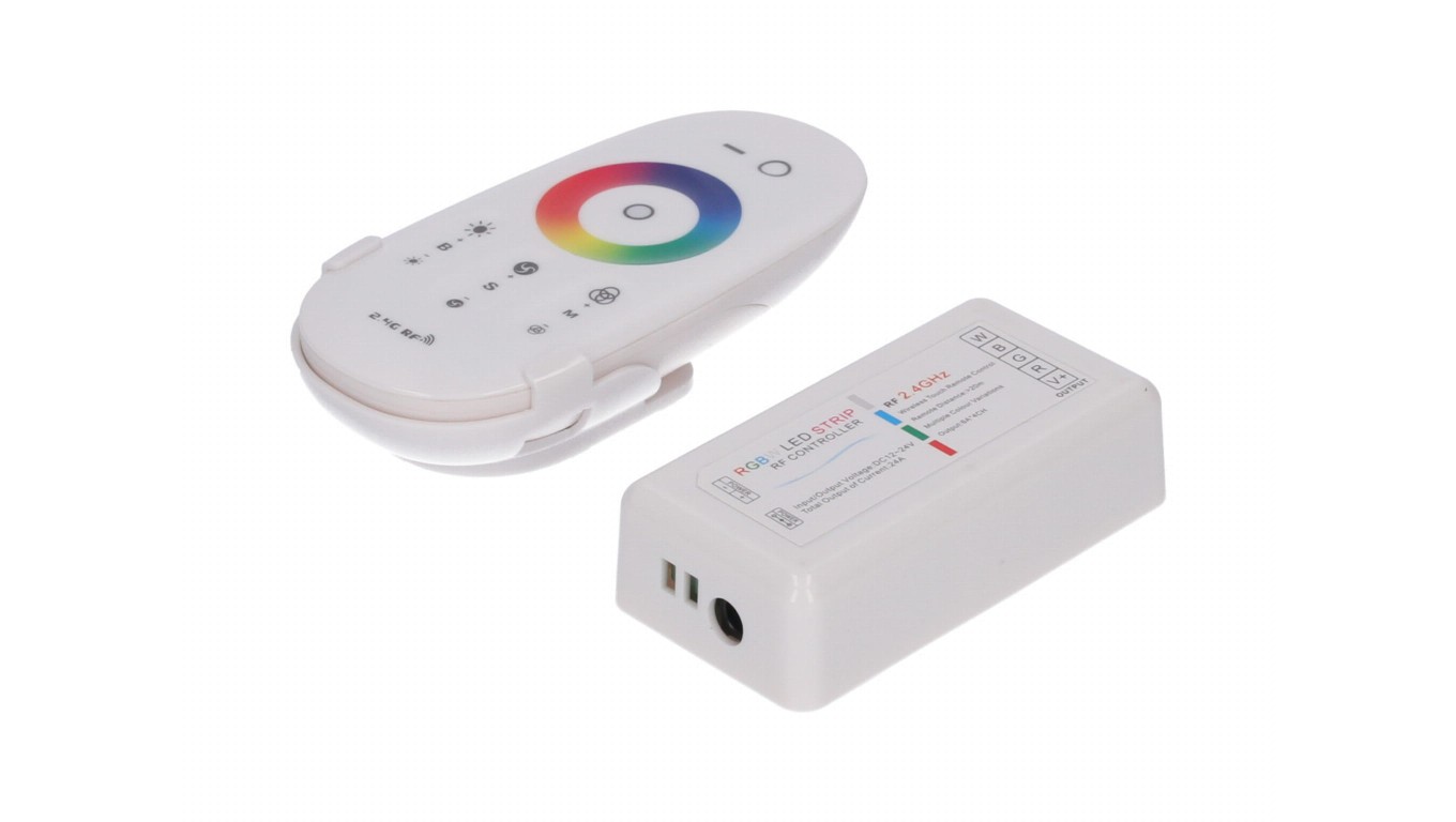 RGBW LED Controller 4x6A Touch RF White Complete PR-RGBW-288TWS