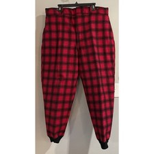 Woolrich Pants Vintage Mackinaw Plaid Wool Hunting Trousers Mens 40x31