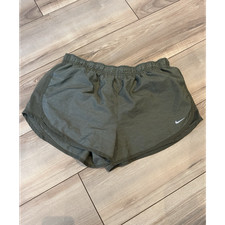 Nike Dri-FIT Women's Athletic Shorts Olive XL Lightweight