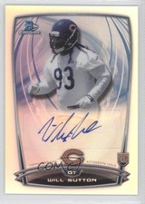 2014 Bowman Chrome Rookie Refractor Auto Will Sutton #RCRA-WS Auto 6kg