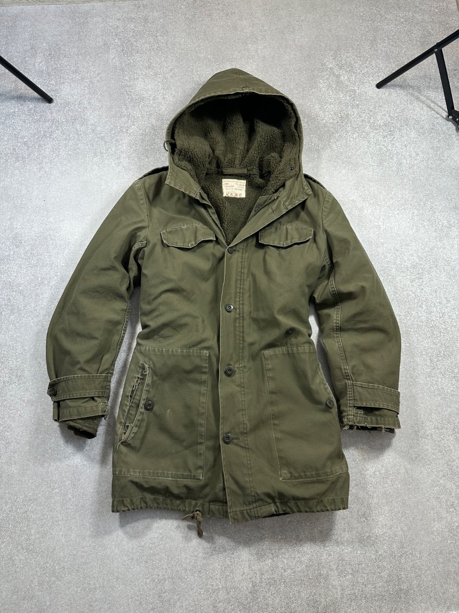 Vintage 1988 German Army Parka Bundeswehr Jacket Hooded Military