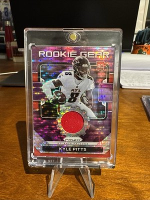 2021 Panini Prizm - Rookie Gear Kyle Pitts #RG-11 Purple Pulsar Prizm (MEM, RC)