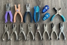 Big Lot of 15 Paper Punches Craft Scrapbook Provo Fiskars McGill Snowflake Teddy