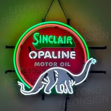 Us Stock Sinclair Opaline Motor Oil Neon Sign 19x15 Garage Gas Station Decor