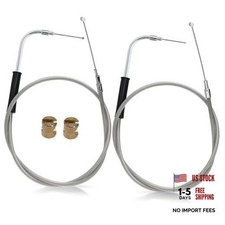 52.62" Throttle Idle Cable for Harley 2000-2006 Softail 52.62 inch Chrome