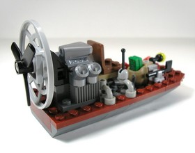 2015 LEGO Airboat with Alligator/Croc and four minifigures from set #60069