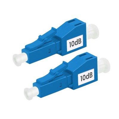 FLYPROFiber- 10dB LC Fiber Attenuator | dB Options: 3-20dB | 10db/LC, Blue