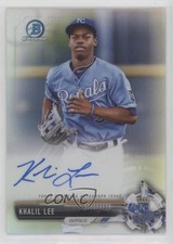 2017 Bowman Chrome Prospect Auto Refractor 114/499 Khalil Lee #CPA-KL Auto 5yr