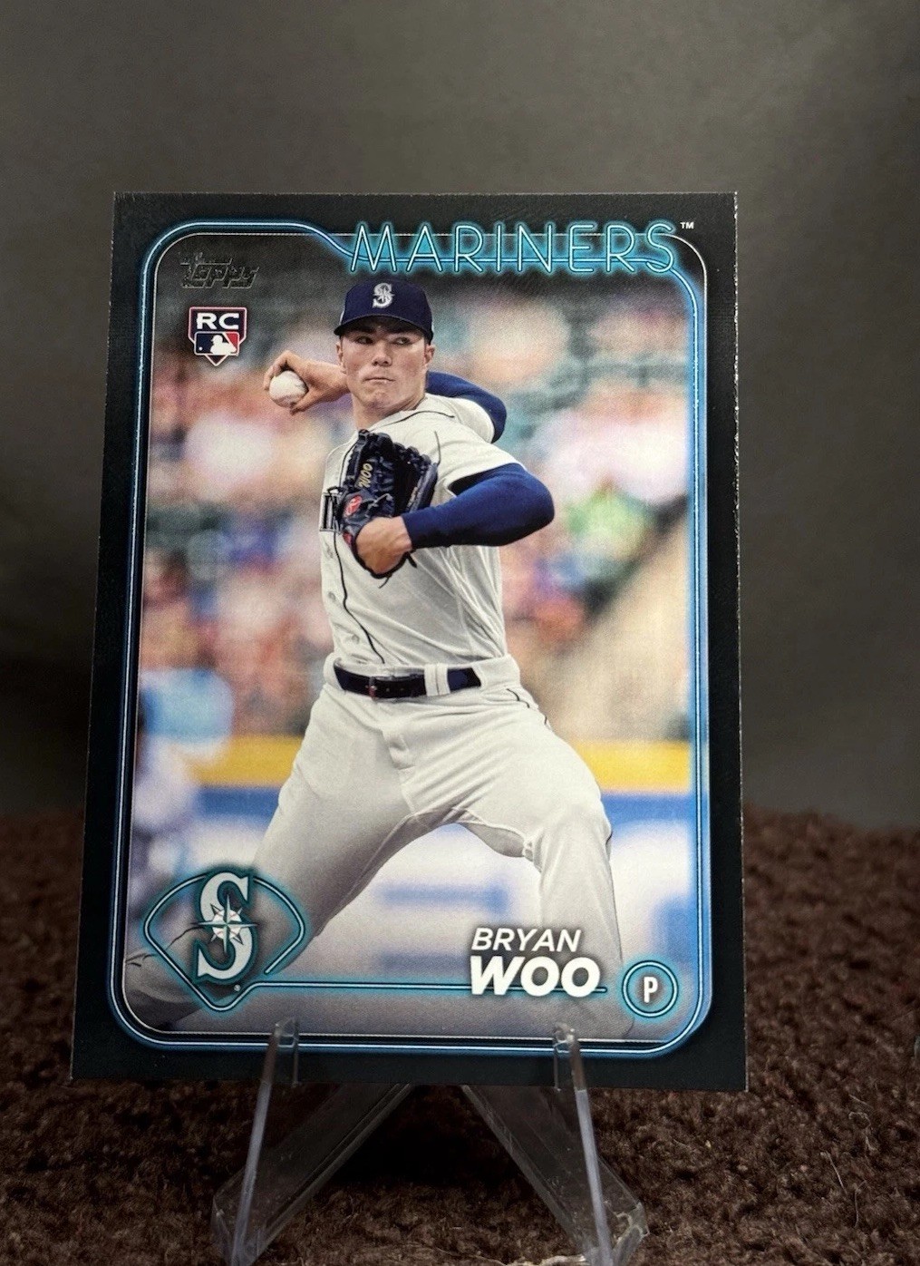 2024 Topps Series 1 - Bryan Woo #12 Black 32/73 (RC)