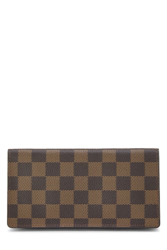 Louis Vuitton Damier Ebene Canvas Porte Cartes Credit Yen Wallet - WGACA