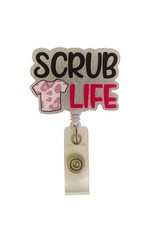 Scrub Life Badge Reel for Nurses, Medics, and Other Medical Personnel