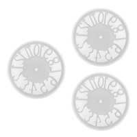 3 Pieces Diy-Uhr-Silikonform Epoxid-Silikonform -Handwerksform FüR