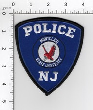 MONTCLAIR STATE UNIVERSITY -- NEW JERSEY (MASCOTE RED HAWK) POLICE CAMPUS PATCH