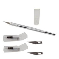 Sbs® Bastelmesser Mit 20 Ersatzklingen Skalpell Cutter Messer Hobbymesser