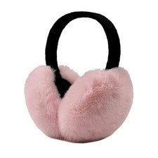 Winter Women Earmuffs Faux Fur Girls Ear muffs Warm Unisex Kids Ear Skin Pink