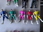 POWER RANGERS TURBO TRIPLE ACTION 5 RANGER FLIP HEAD 1997 BANDAI VTG