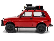 1/18 1980 Lada Niva Red with Roof Rack and Accessories – Solido Diecast Model