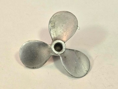 Model Ship Fittings Parts 3 blade White Metal Lt hand Propeller 60mm blade