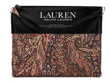 Ralph Lauren Hallie KING Duvet Cover Set Paisley CLA Tan 3 Pc Cotton Lux