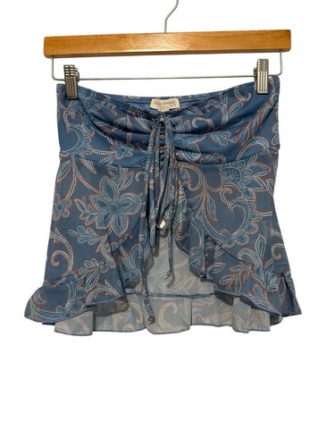 Y2K Butterfly Mesh Front Tube Top Or Skirt  Dusty Blue Sizes  M & XL - Picture 8 of 10