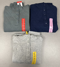 LANDS END Women's Quilted Pullover Hoodie Assorted Colors and Sizes NWT