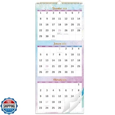 2025 Wall Calendar - 3 Month Wall Calendar Display (Folded in a M