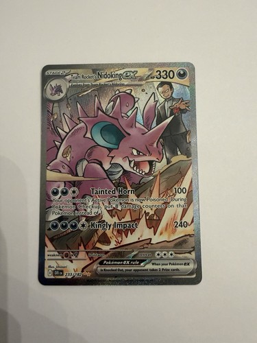 Team Rocket's Nidoking ex 233/182 Destined Rivals Holo SIR