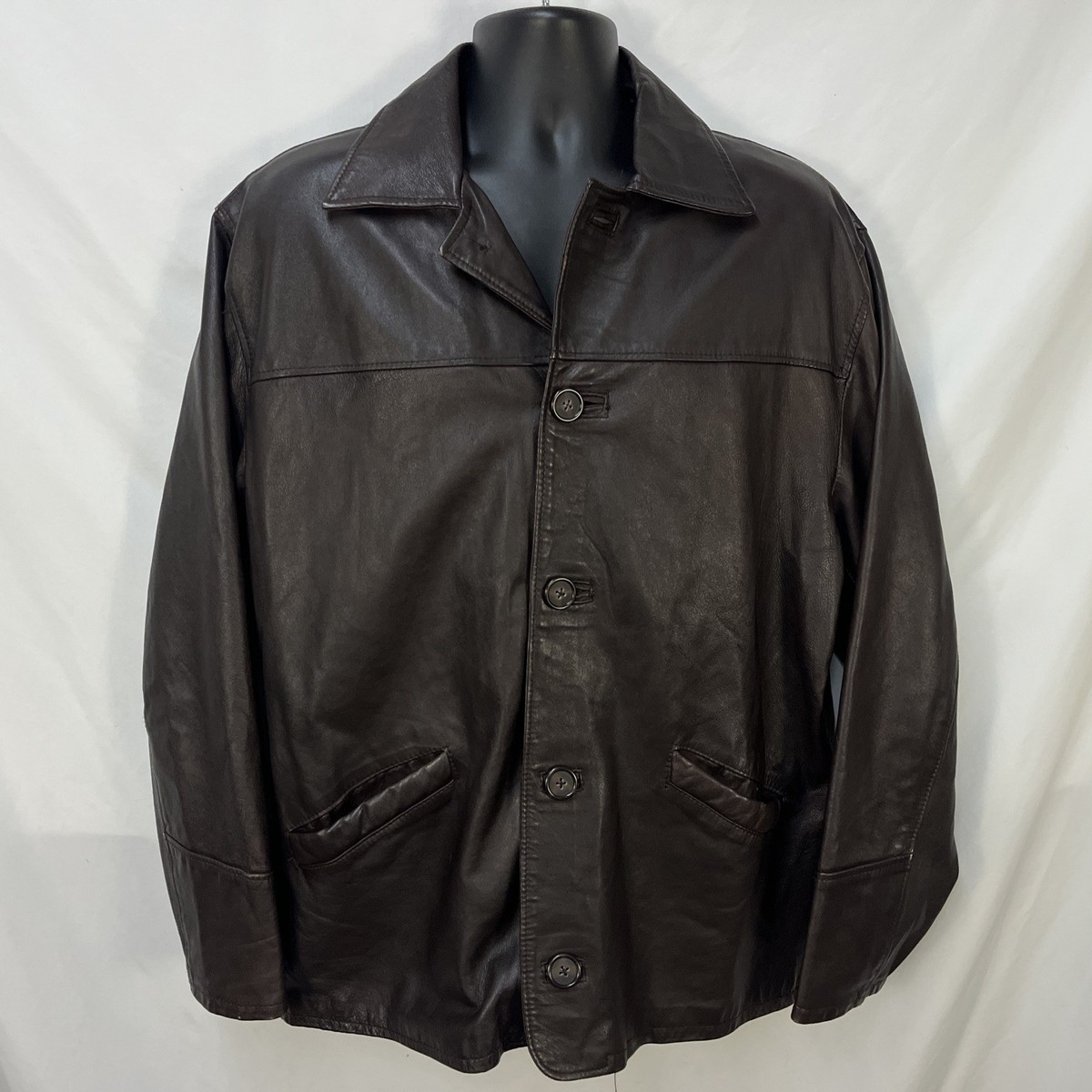 90s MISURI レザー ARTE DEL CUOIO – FIRENZE MISURI ARTE DEL CUOIO FIRENZE BROWN LEATHER MOTO JACKET SIZE M