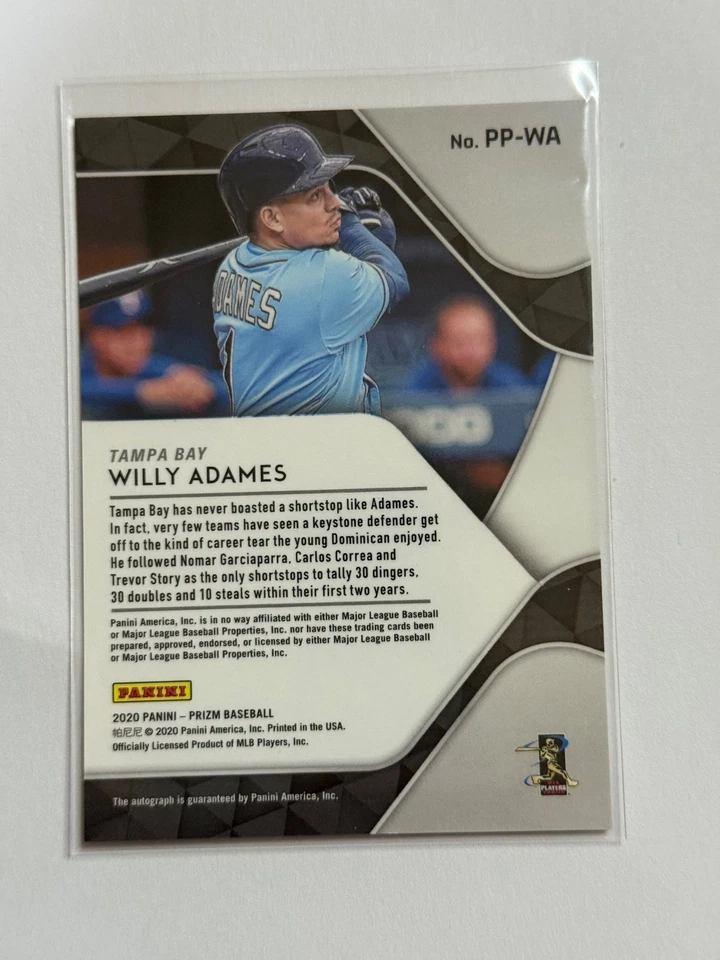 2020 Panini Prizm Pro Penmanship Willy Adames  - Image 2 of 2