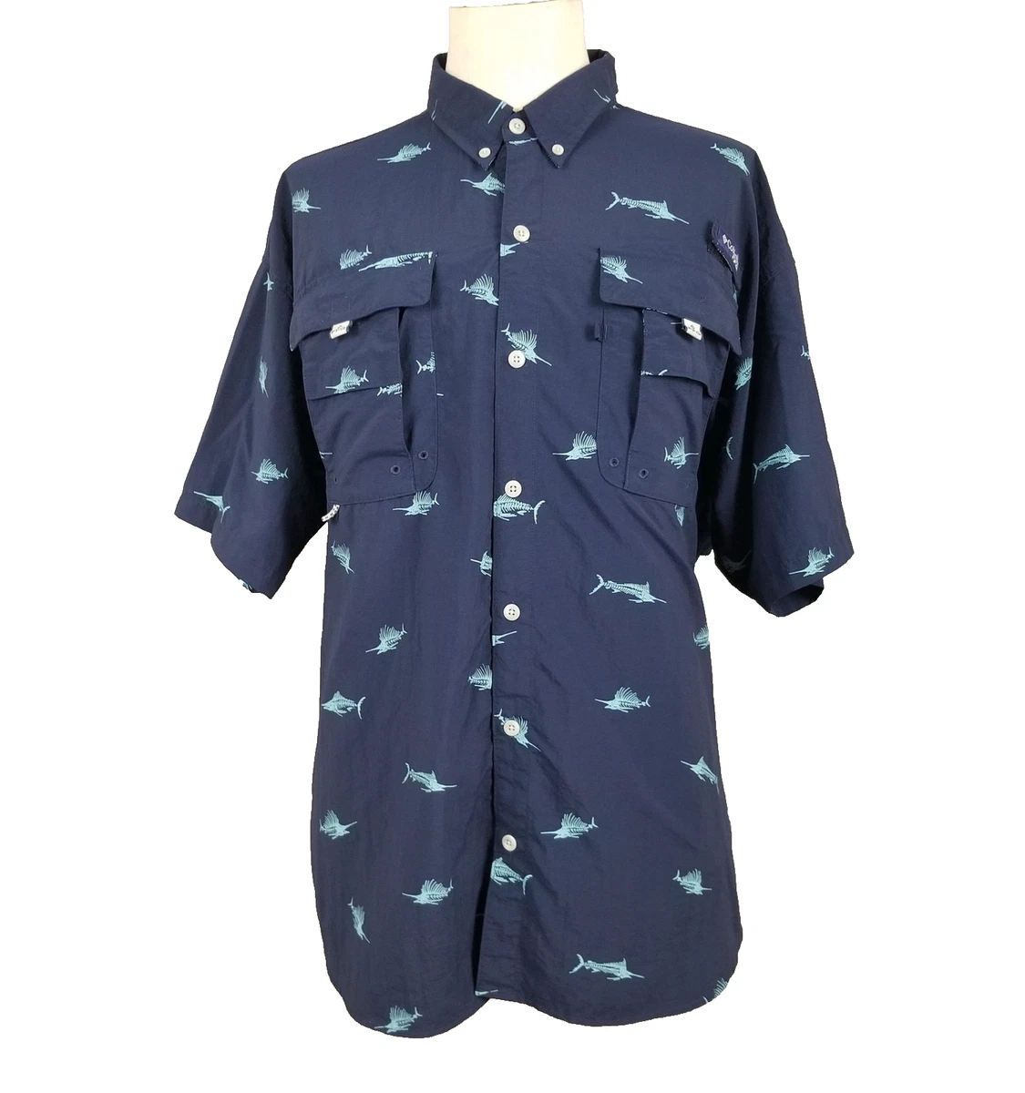 Chemise De Pêche Homme Columbia PFG Super Bahama, Manches Courtes, 2XL, Neuve