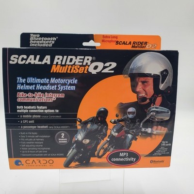 Cardo Scala Rider Q2 Multiset Intercom Communication New Old Stock Item