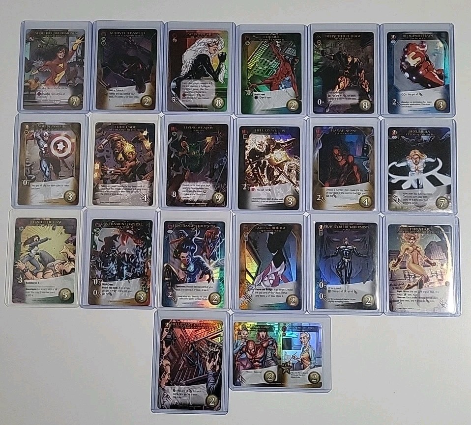 2024 Marvel Renditions Spider-Man Complete Legendary TCG Foil Set. (90 ...