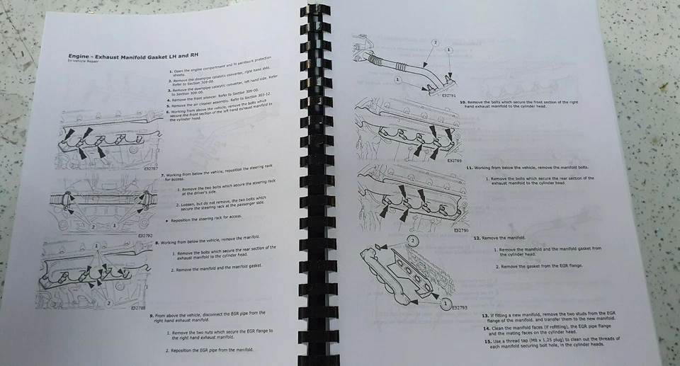 JAGUAR X308 XJ XJ8 XJR 1998 - 2003 MANUAL DE SERVICIO DE TALLER REIMPRESO ENCUADERNADO EN PEINE Foto 2 de 4