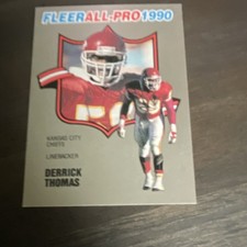 Fleer ALL-PRO Insert - Derrick Thomas #13 Kansas City Chiefs 1990 NFL Football