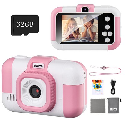Kids Camera, Children Digital Selfie Video Camcorder 1080P Dual Lens 2.4 Inch...