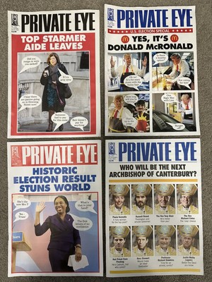 Private Eye Magazines 1634, 1635, 1636 & 1637 11th Oct - 5th Dec 24 (Set of 4)