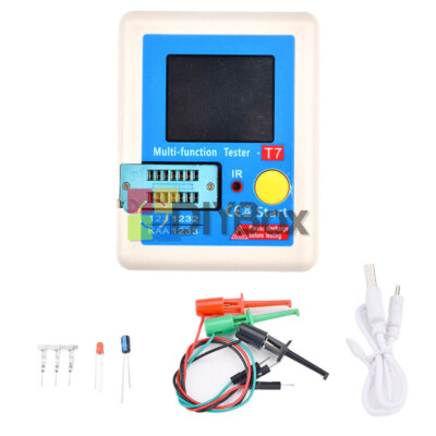 LCR-T7 TFT LCD Transistor Tester Capacitance Meter ESR NPN PNP MOSFET -