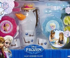Disney FROZEN Olaf Tea Set Summer 17pc. Service For 4 Play Set Pretend Play