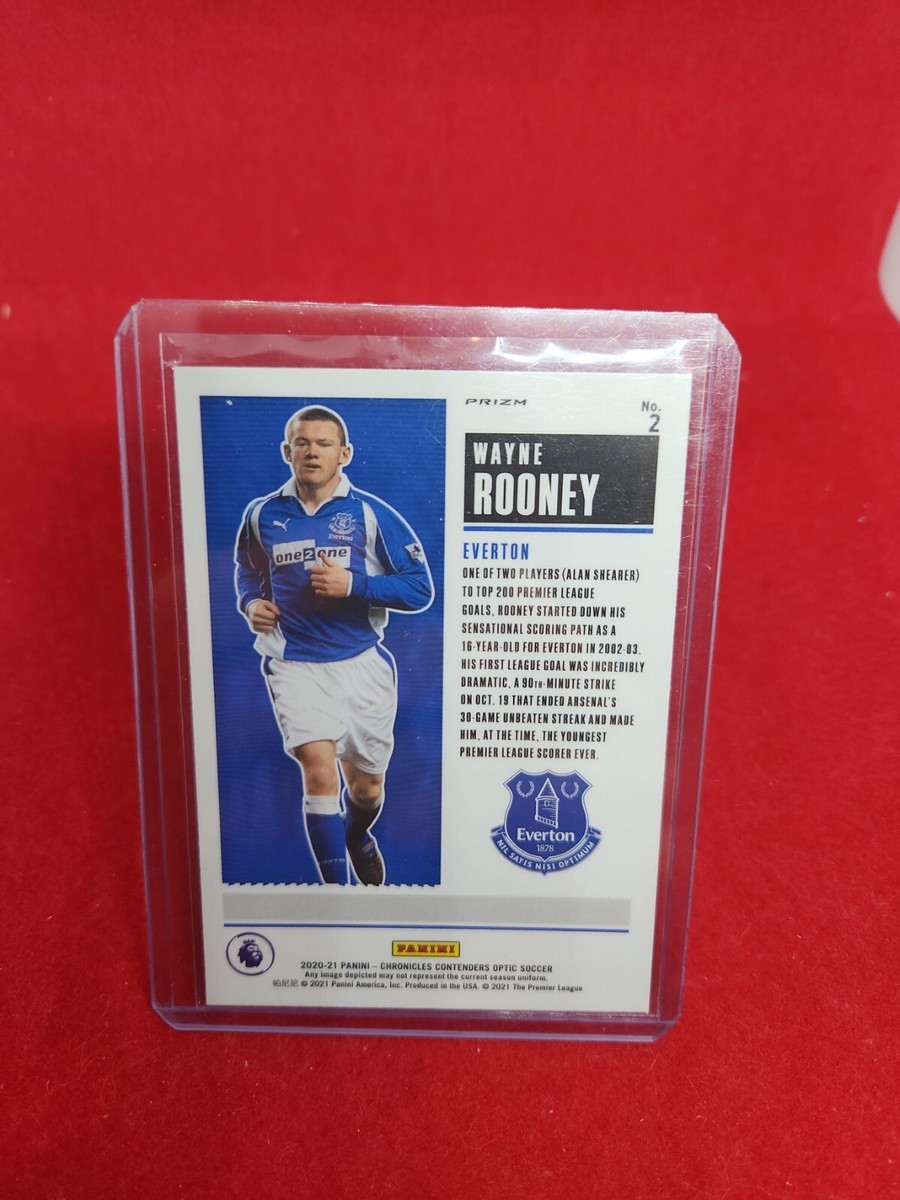 2020-21 Wayne Rooney Chronicles Contenders Optic Historic Ticket #2 Purple  Mojo