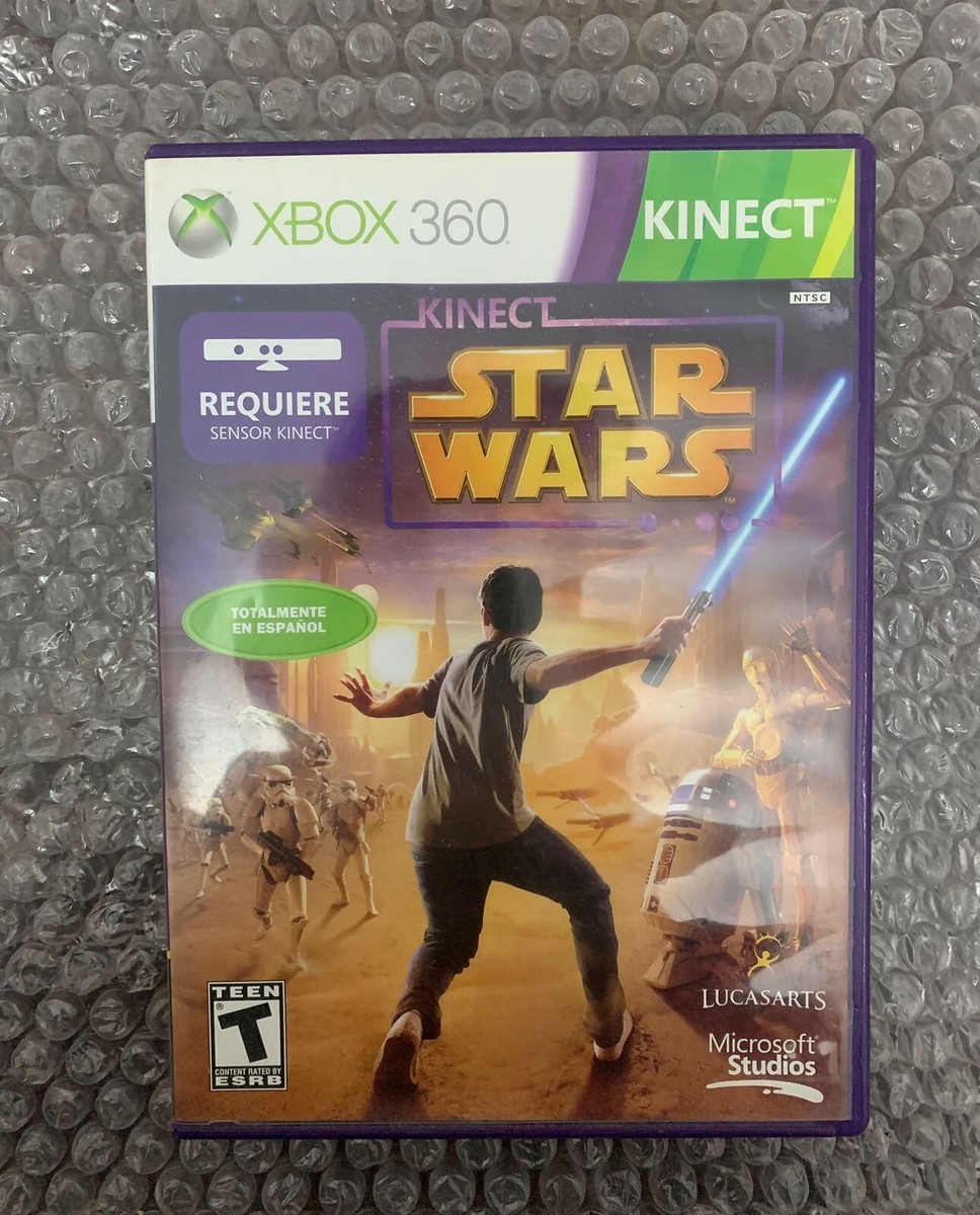 Star Wars Kinect Xbox 360 Complete Box and Instructions - Working