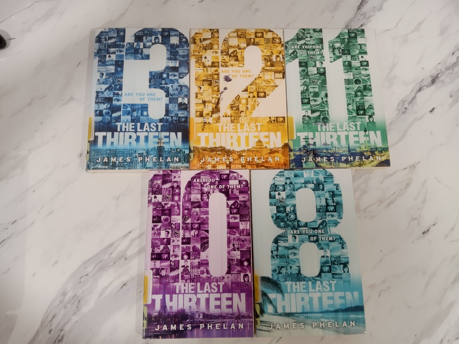 The Last Thirteen (13) By James Phelan 5 Book Lot: 13, 12 , 11 ,10 ,8 Ex-Library
