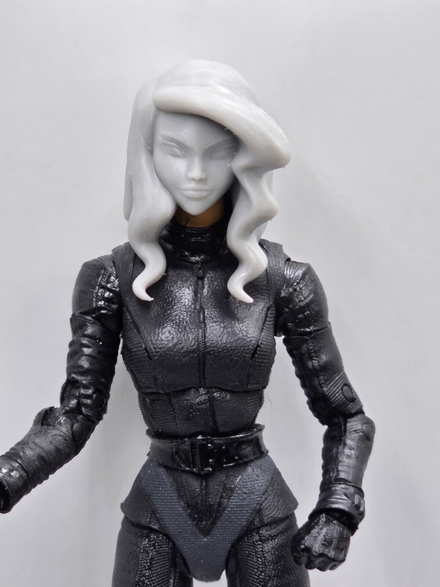 3d Printed ANIMATED BLACK CANARY 1:10 7
